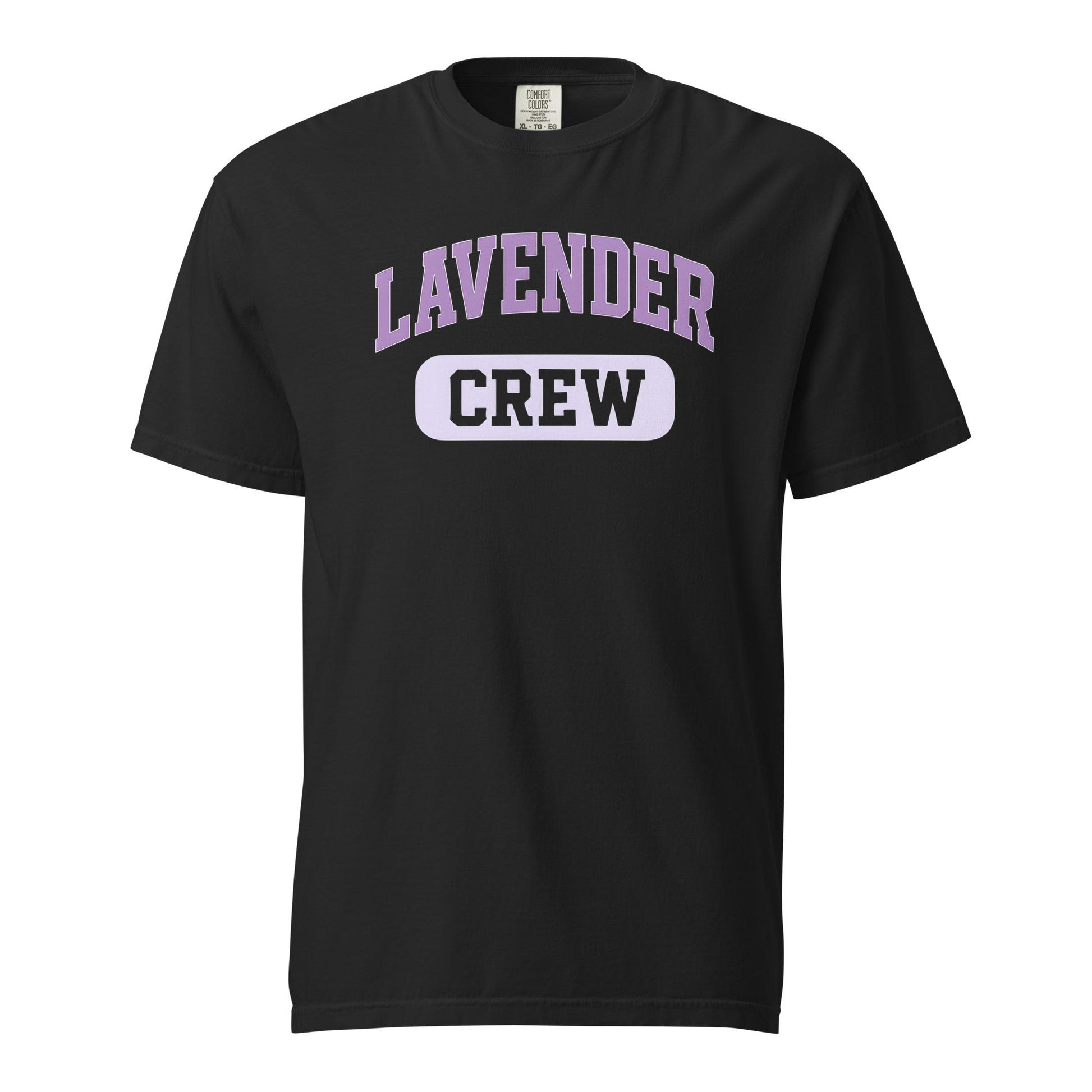 Lavender Crew T-Shirt subtle LGBTQ shirt unisex pride tee in Comfort Colors by Sparked By Pride