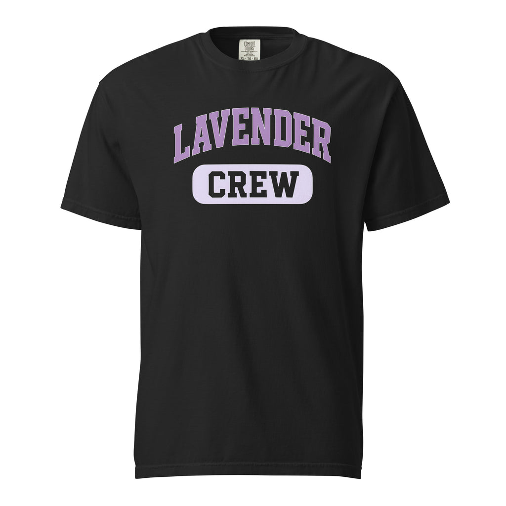 Lavender Crew T-Shirt subtle LGBTQ shirt unisex pride tee in Comfort Colors by Sparked By Pride