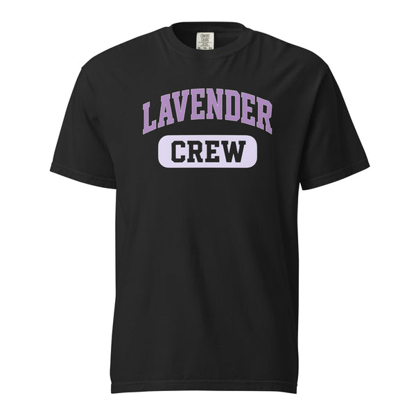 Lavender Crew T-Shirt subtle LGBTQ shirt unisex pride tee in Comfort Colors by Sparked By Pride
