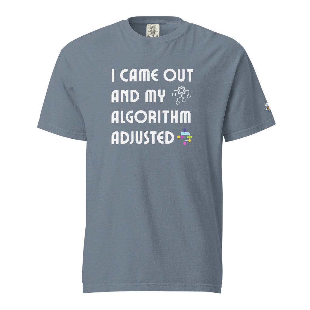 I Came Out and My Algorithm Adjusted T-Shirt unisex pride tee by Sparked By Pride