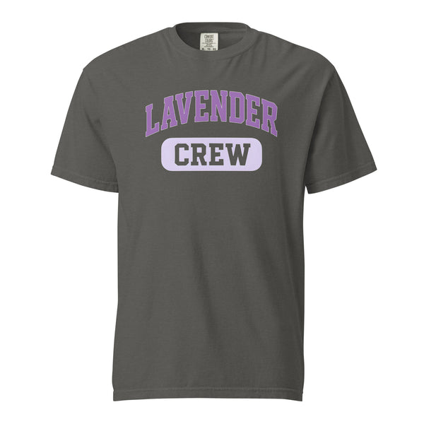 Lavender Crew T-Shirt subtle LGBTQ shirt unisex pride tee by Sparked By Pride