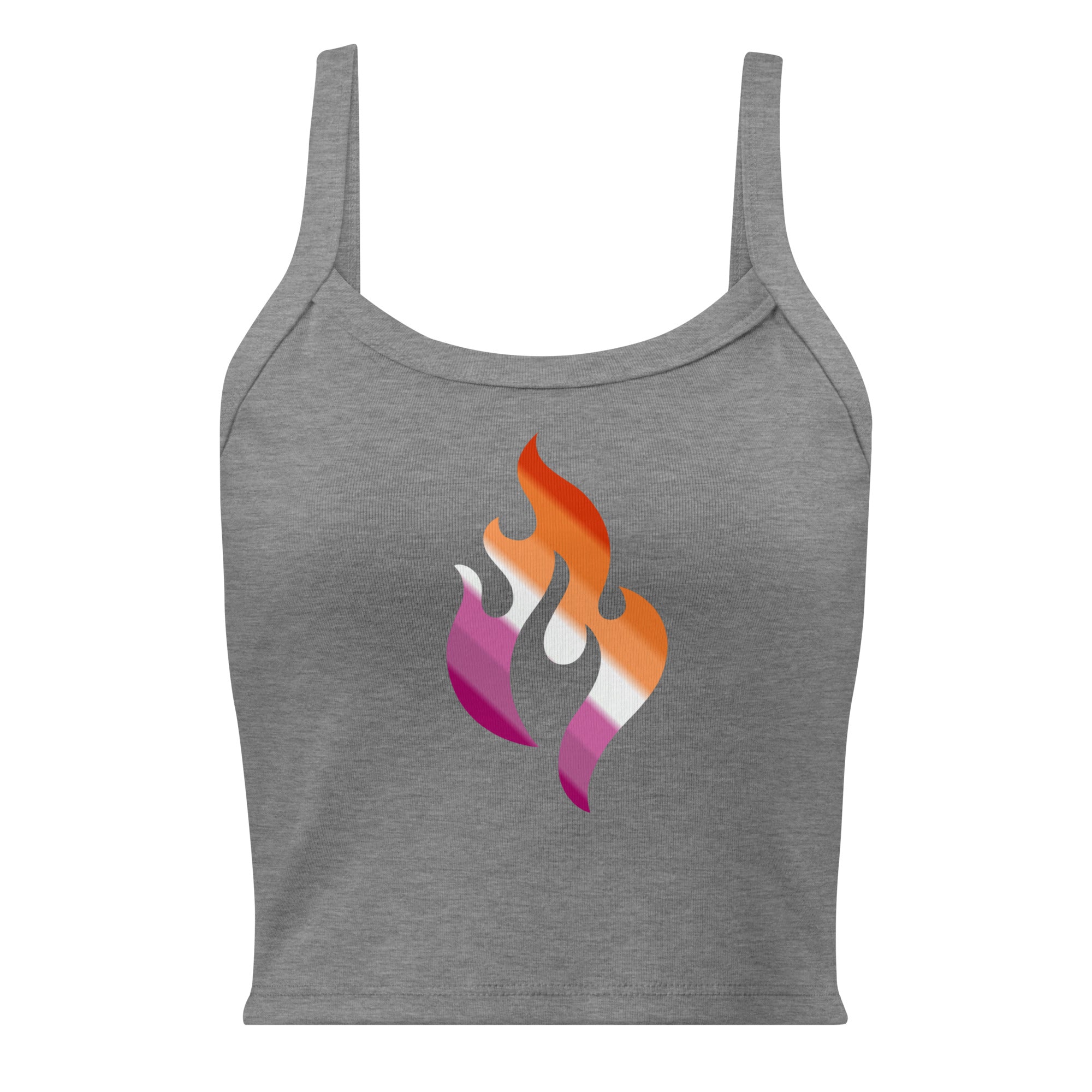 Lesbian Pride Flame Mid Tank – Sparked By Pride